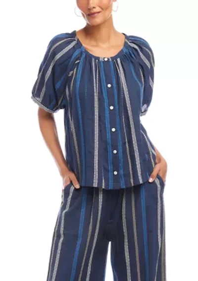 Women's Embroidered Short Sleeve Top