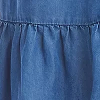 Plus Puff Sleeve Tiered Shirtdress