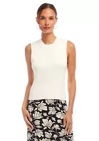 Women's Sleeveless Ribbed Sweater Tank Top