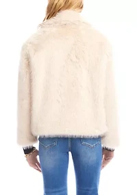 Women's Cropped Faux Fur Jacket