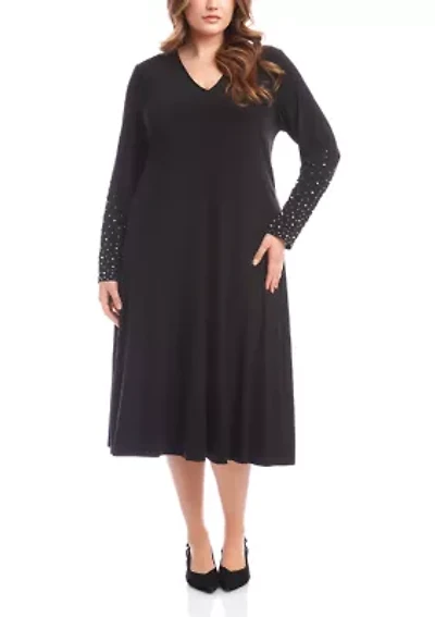 Plus Kate Beaded Midi Travel Dress