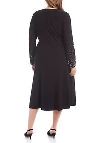 Plus Kate Beaded Midi Travel Dress