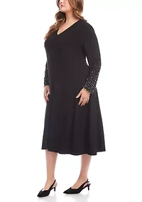 Plus Kate Beaded Midi Travel Dress
