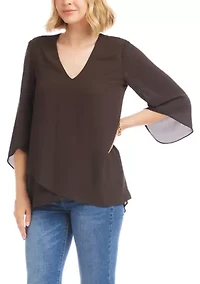 Women's Bracelet Sleeve Asymmetric Top