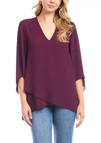 Women's Bracelet Sleeve Asymmetric Top