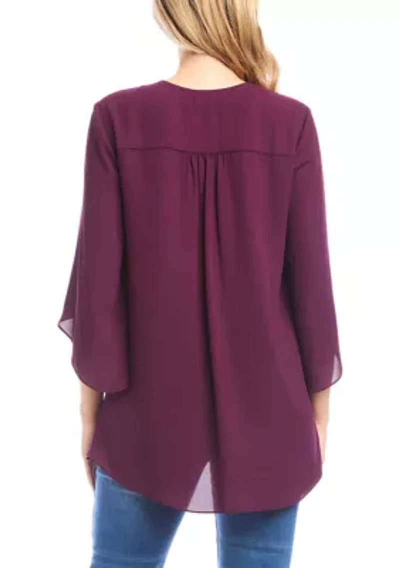 Women's Bracelet Sleeve Asymmetric Top