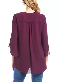 Women's Bracelet Sleeve Asymmetric Top