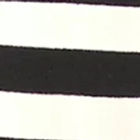 Petite Stripe Bishop Sleeve V-Neck Top