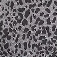 Women's Animal Print Puff Sleeve V-Neck Sweatshirt