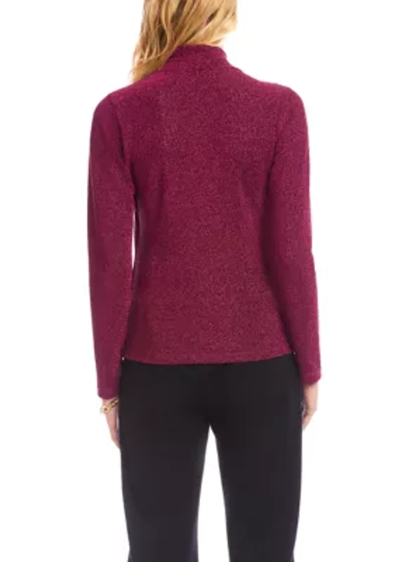 Petite Crossover Side Shirred Top