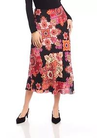 Women's Bias Cut Midi Skirt