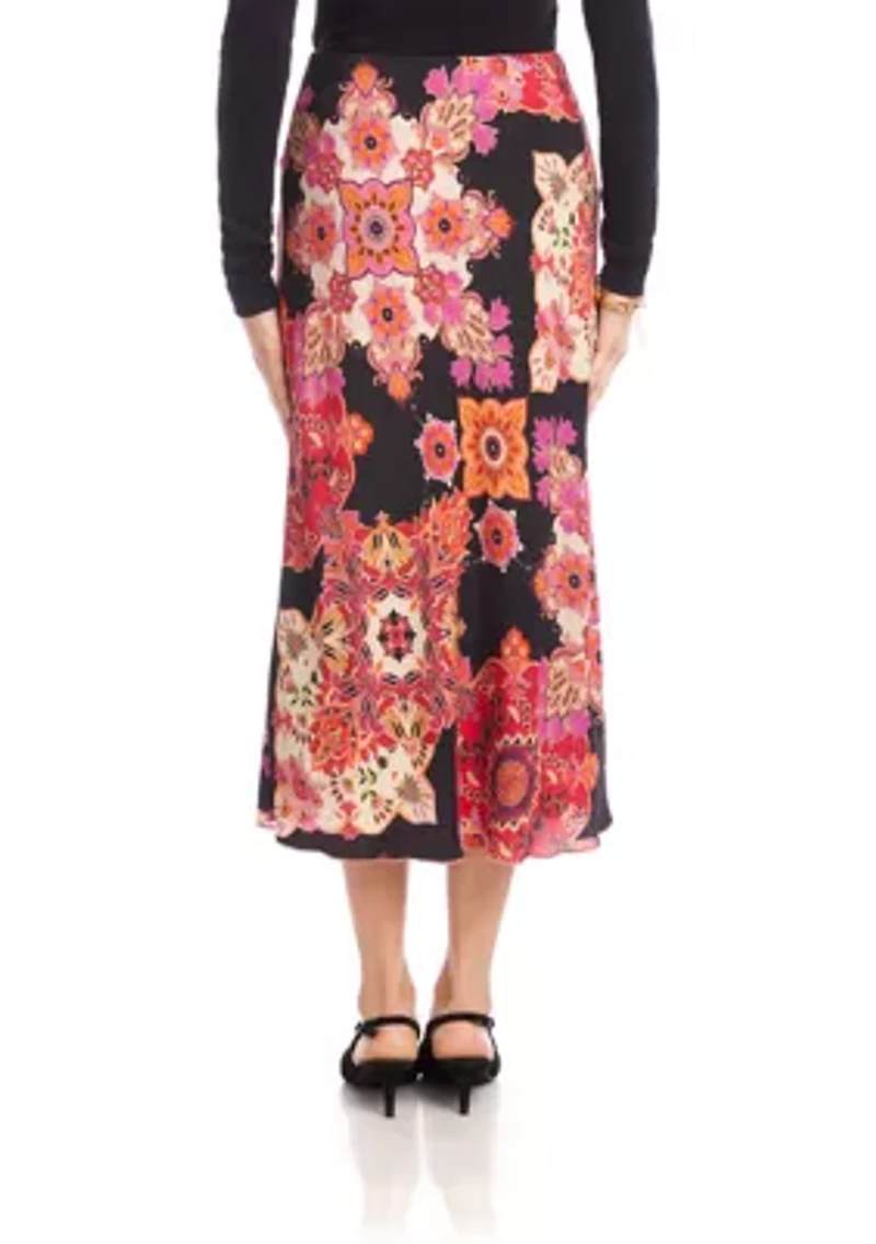 Women's Bias Cut Midi Skirt