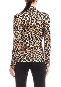 Petite Crossover Side-Shirred Top