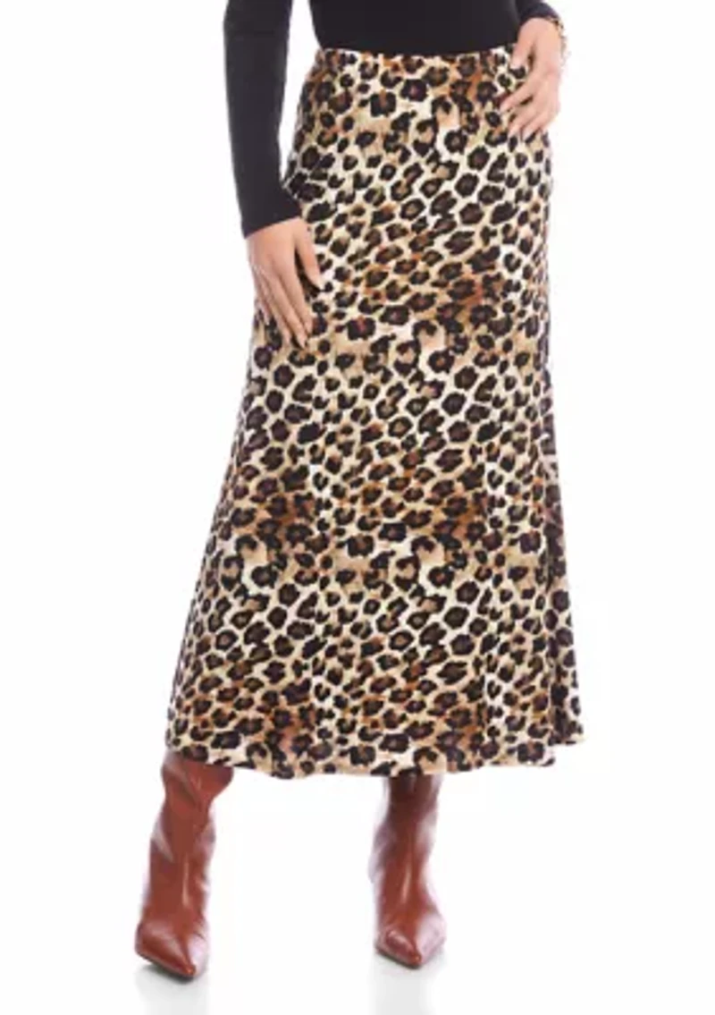 Petite Side-Slit Midi Skirt