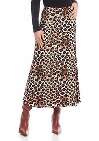 Petite Side-Slit Midi Skirt