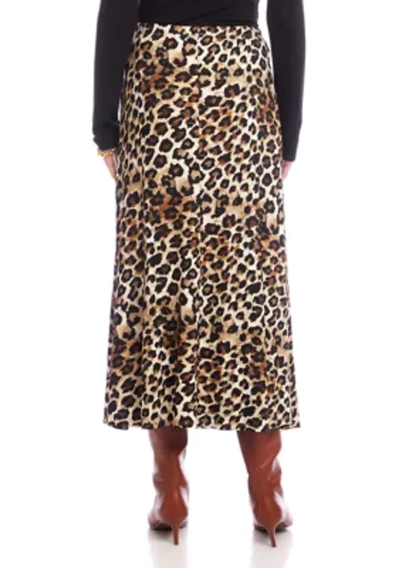 Petite Side-Slit Midi Skirt