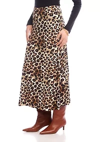 Petite Side-Slit Midi Skirt