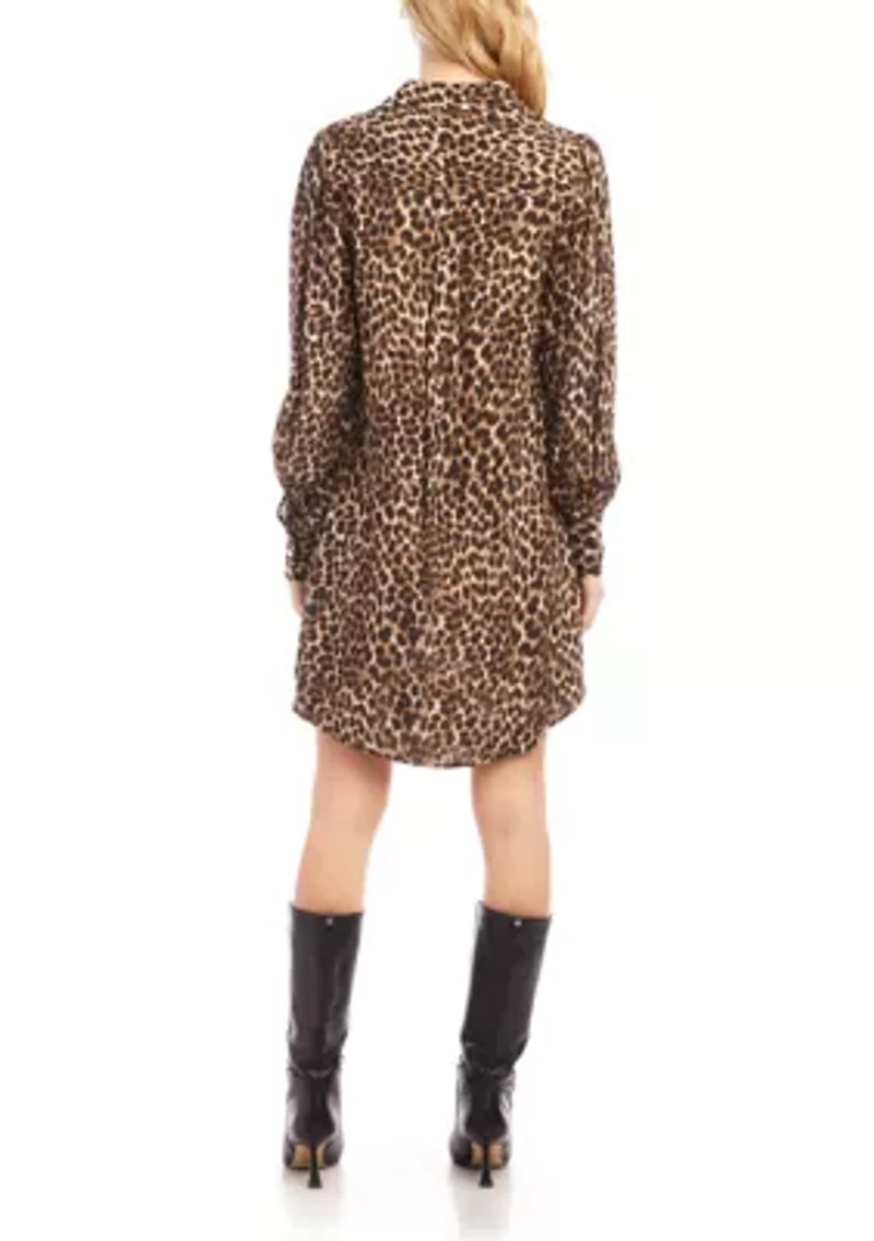 Petite Blouson Sleeve Shirtdress