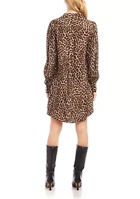 Petite Blouson Sleeve Shirtdress