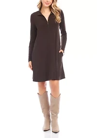 Petite Zip-Up Travel Dress