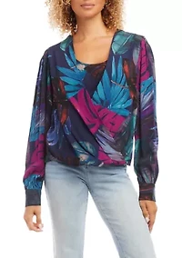 Petite Drape Front Top