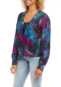 Petite Drape Front Top