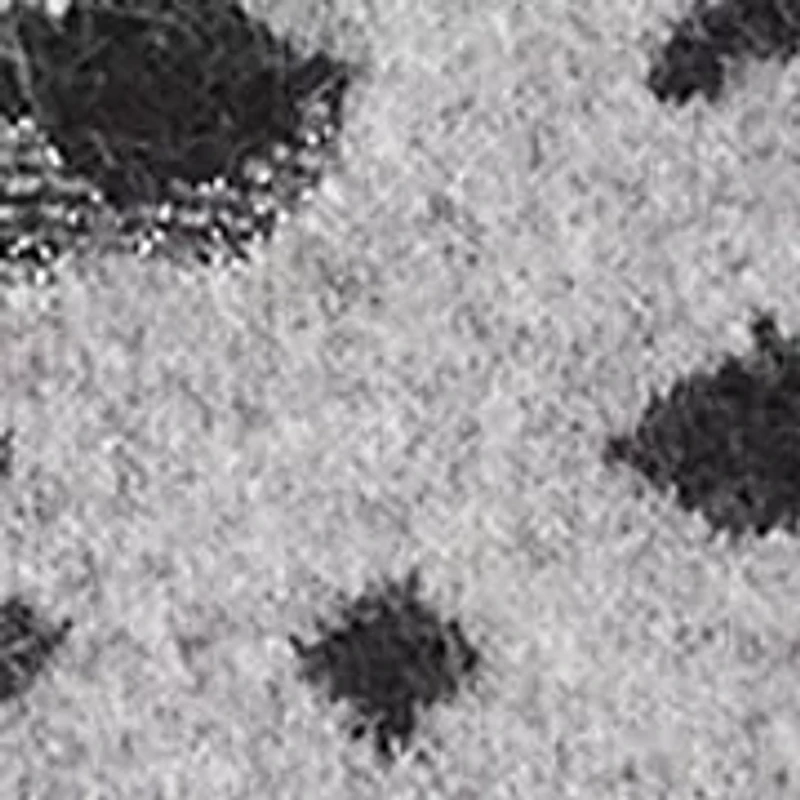 Metallic Animal Print Crewneck Sweater