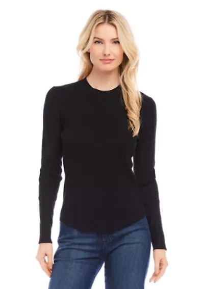 Women's Ribbed Long Sleeve Sweater