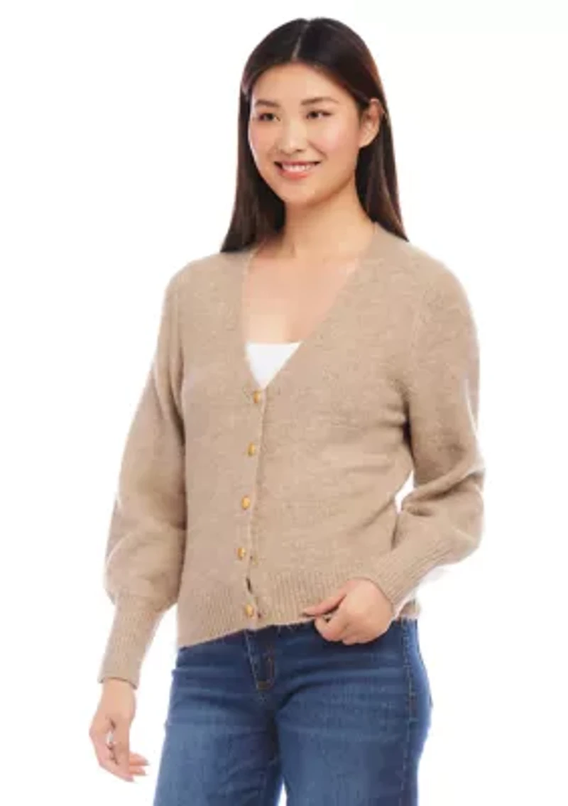 Petite Button Up Cardigan