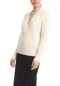 Women's Pearl Wrap Sweater