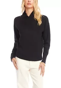 Petite Gift Shawl Collar Sweater