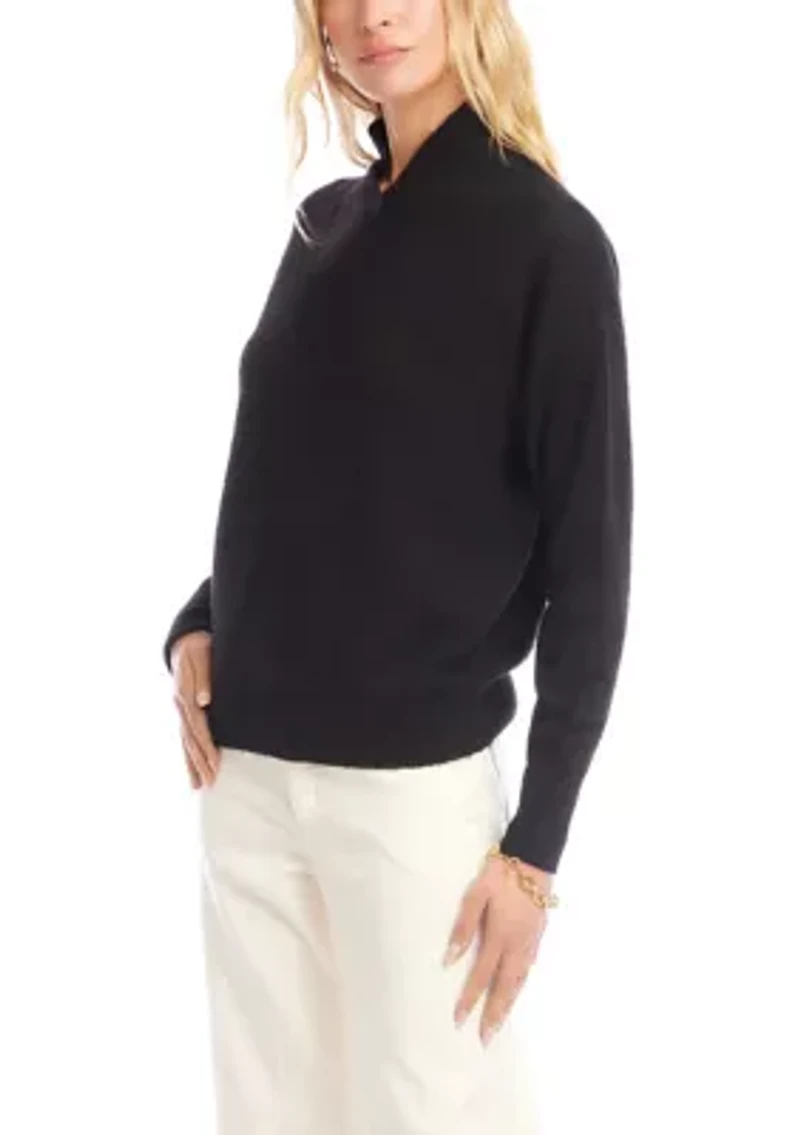 Petite Gift Shawl Collar Sweater