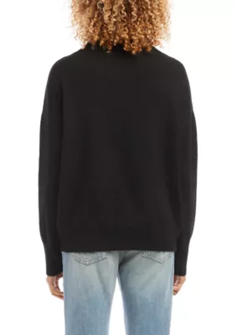 Petite Mock Neck Sweater