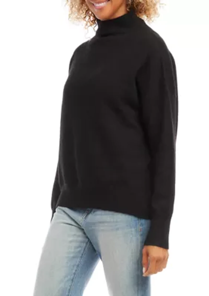 Petite Mock Neck Sweater