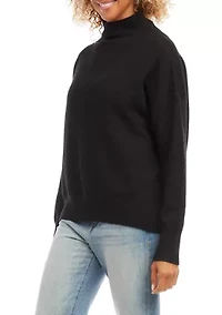 Petite Mock Neck Sweater