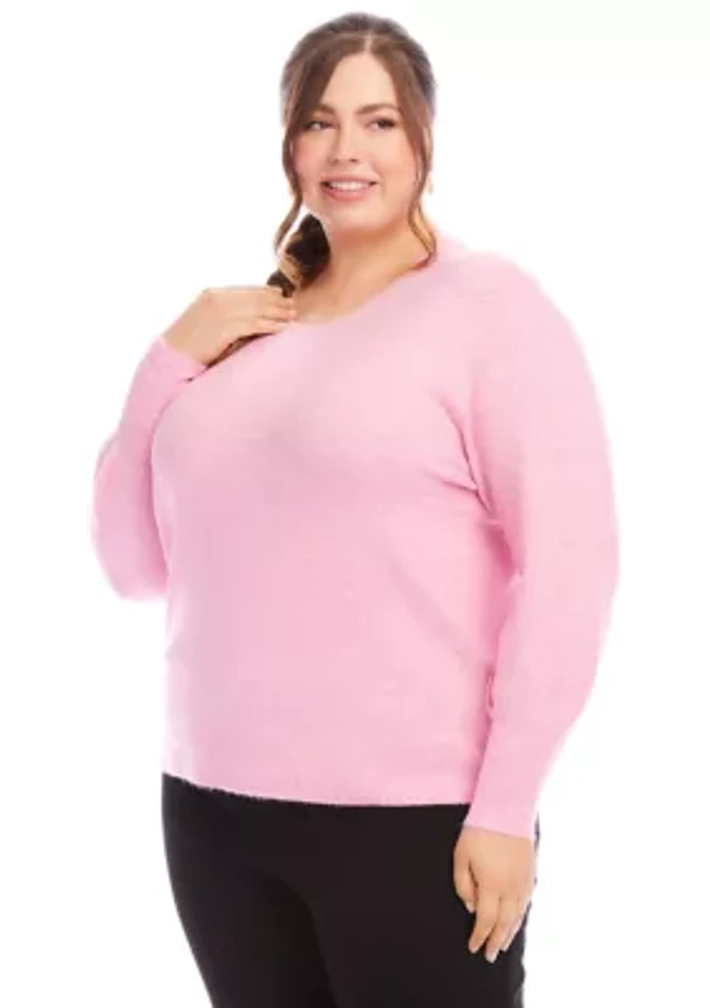 Plus Blouson Sleeve Sweater