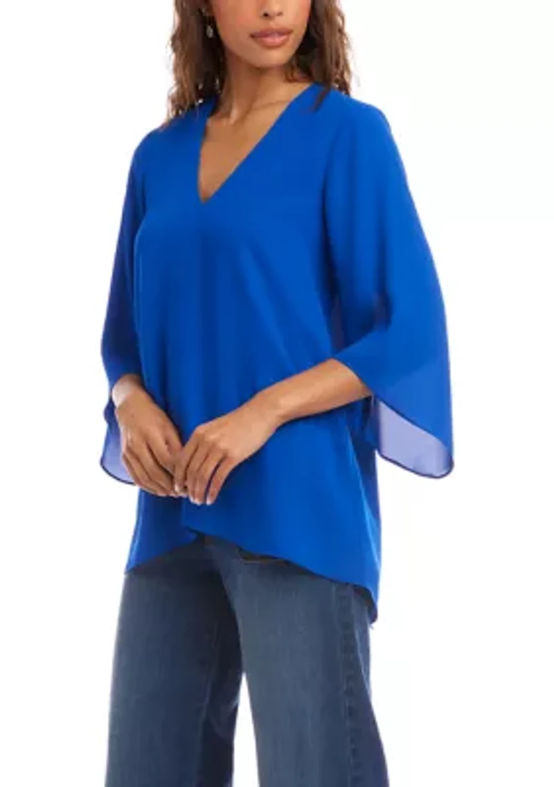 Petite Bracelet Sleeve Asymmetric Top