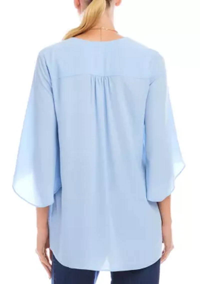 Petite Bracelet Sleeve Asymmetric Top