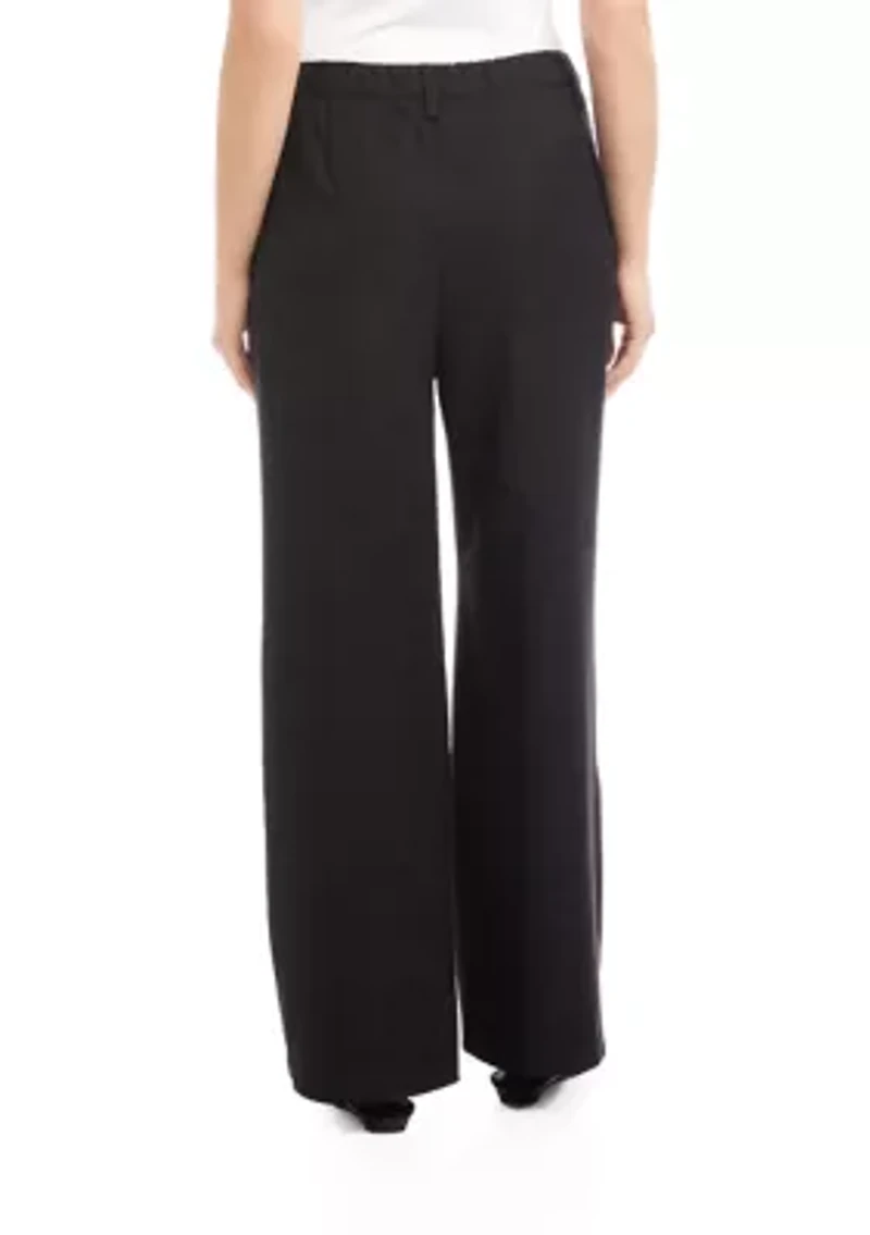 Women's Rhinestone Embellished Wide Leg Trousers