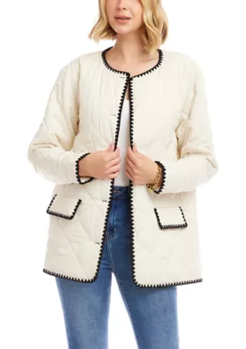 Women's Edge Stitch Quilted Jacket