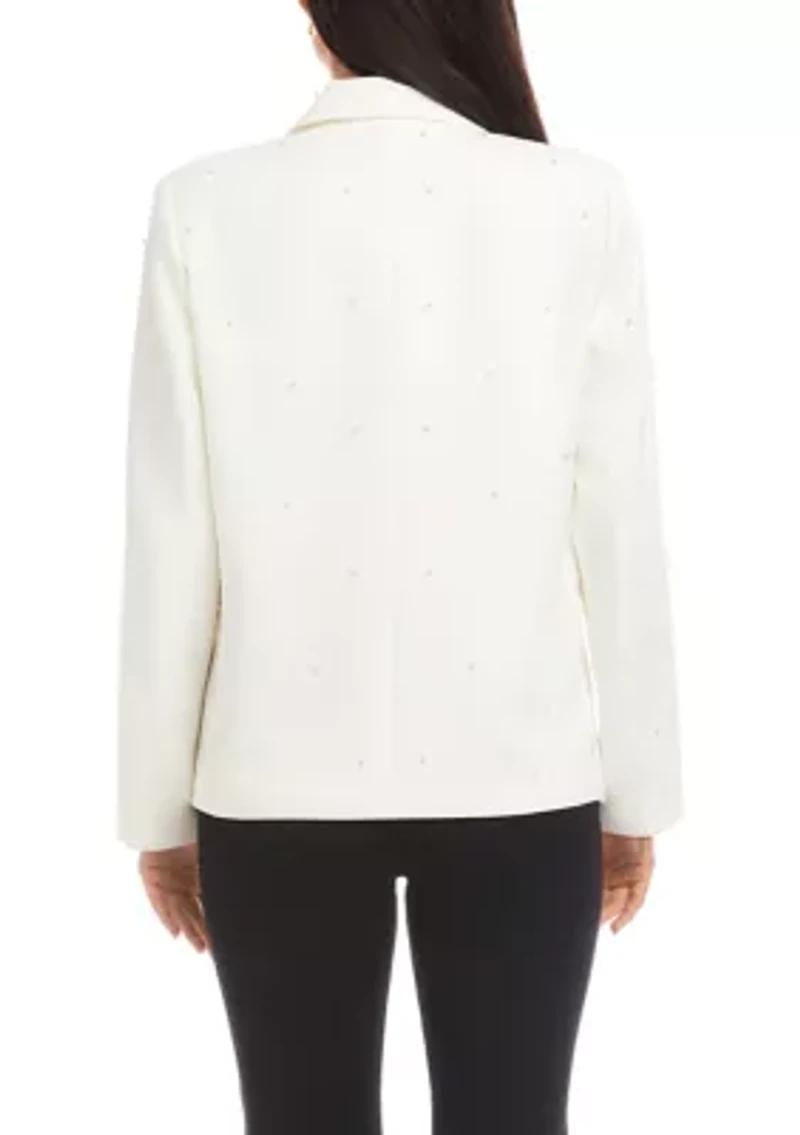 Women's Pearl Embellished Blazer
