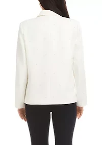Women's Pearl Embellished Blazer