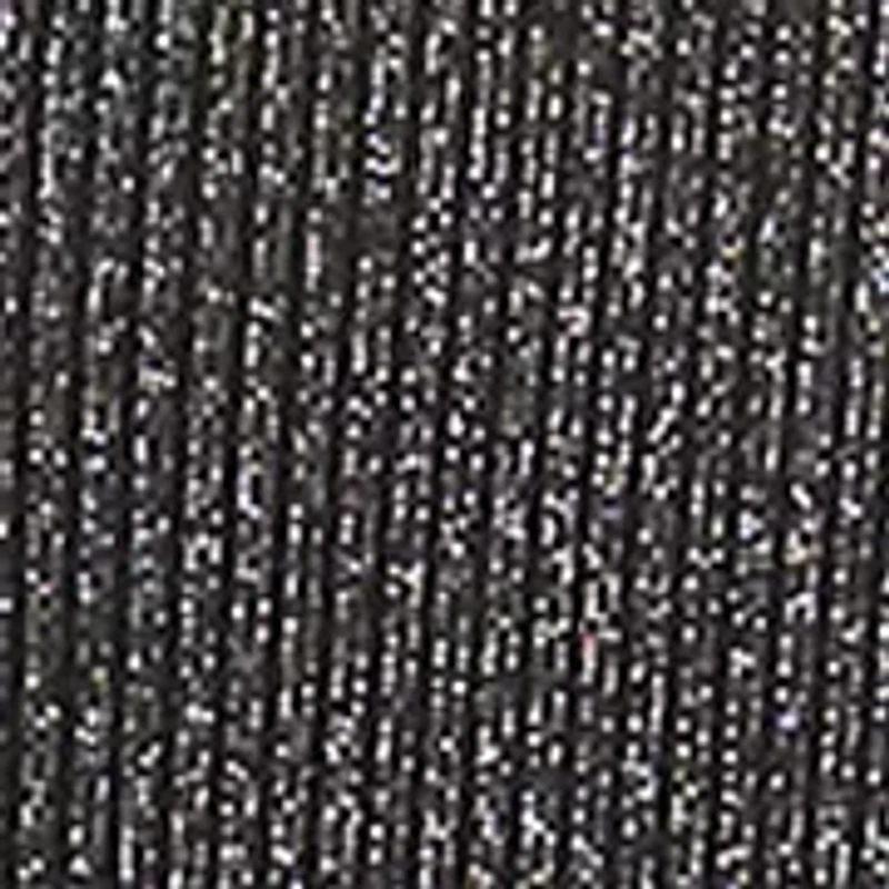 Women's Long Sleeve Metallic Stripe Shirttail Top