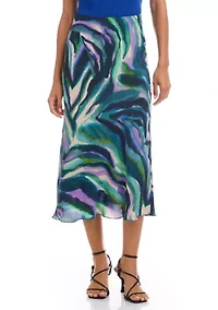 Women's Bias Cut Midi Skirt
