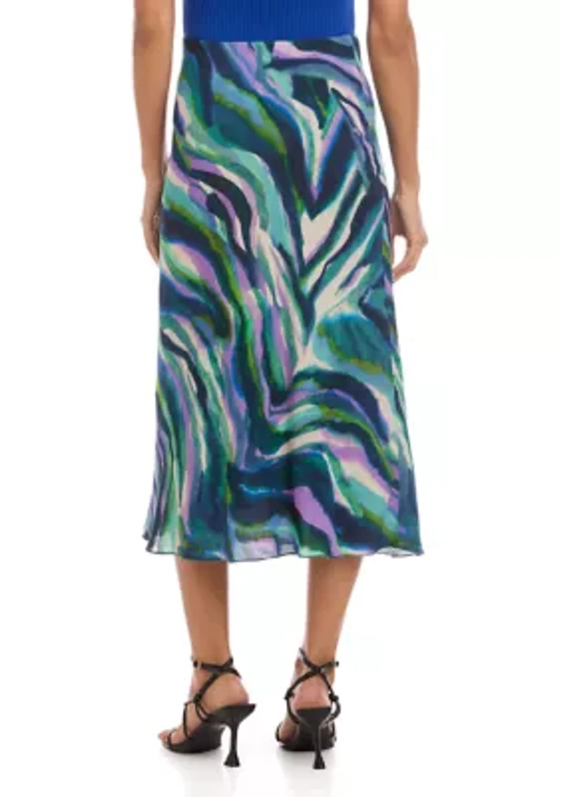 Women's Bias Cut Midi Skirt