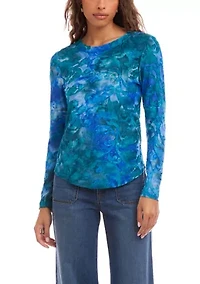 Women's Long Sleeve Burnout Top