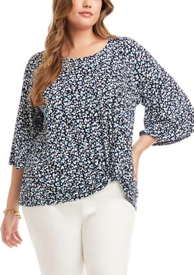 Plus Flare Sleeve Pick-Up Top
