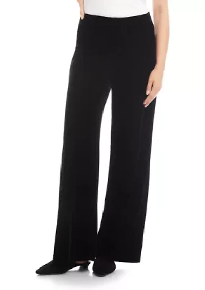 Women's Velvet Wide Leg Pants
