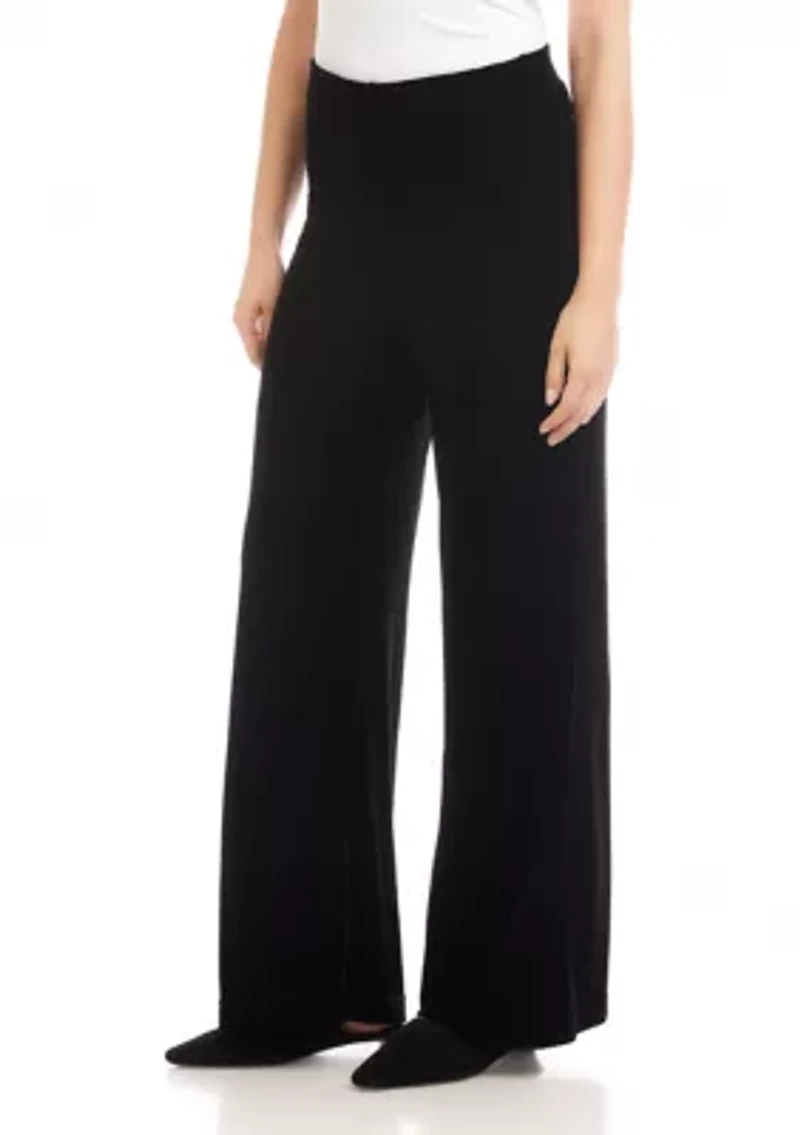 Women's Velvet Wide Leg Pants