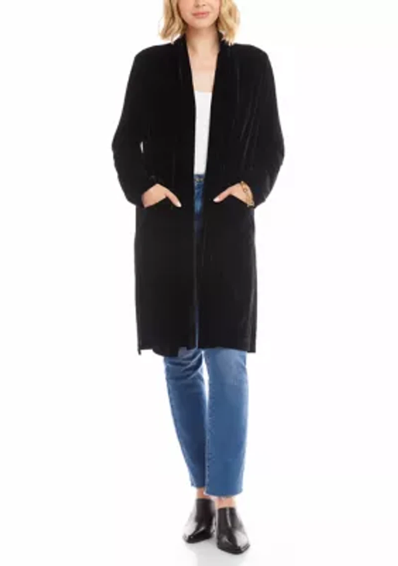 Women's Velvet Duster